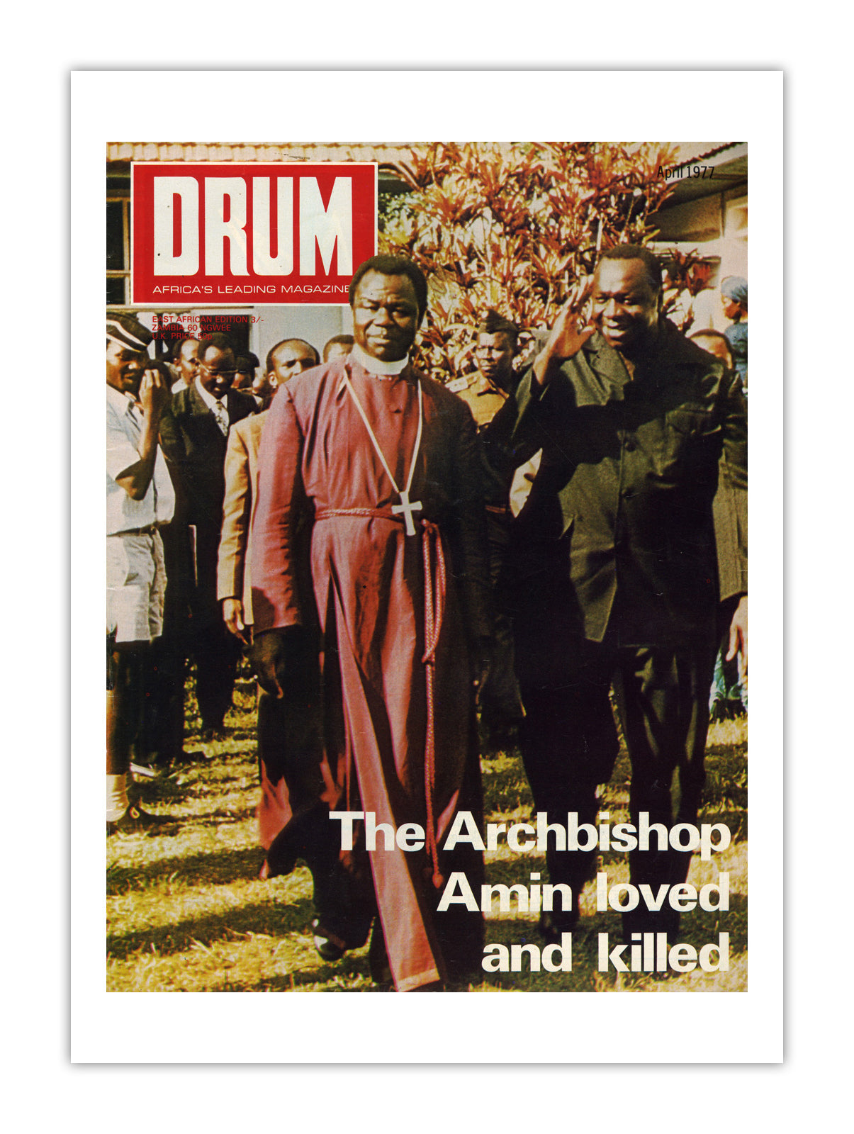 East Africa Drum Magazine cover, April 1977 – archival poster print