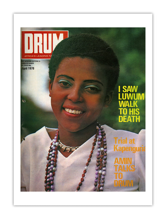 East Africa Drum Magazine cover, April 1978 – archival poster print