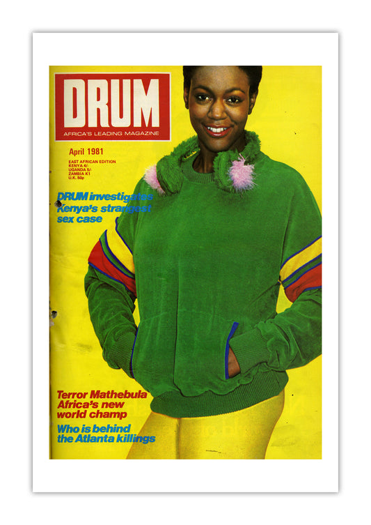 East Africa Drum Magazine cover, April 1981 – archival poster print