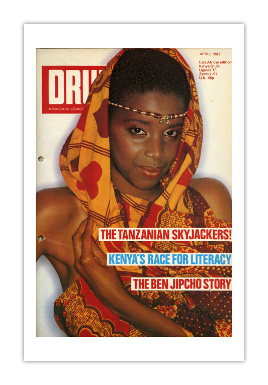 East Africa Drum Magazine cover, April 1982 – archival poster print