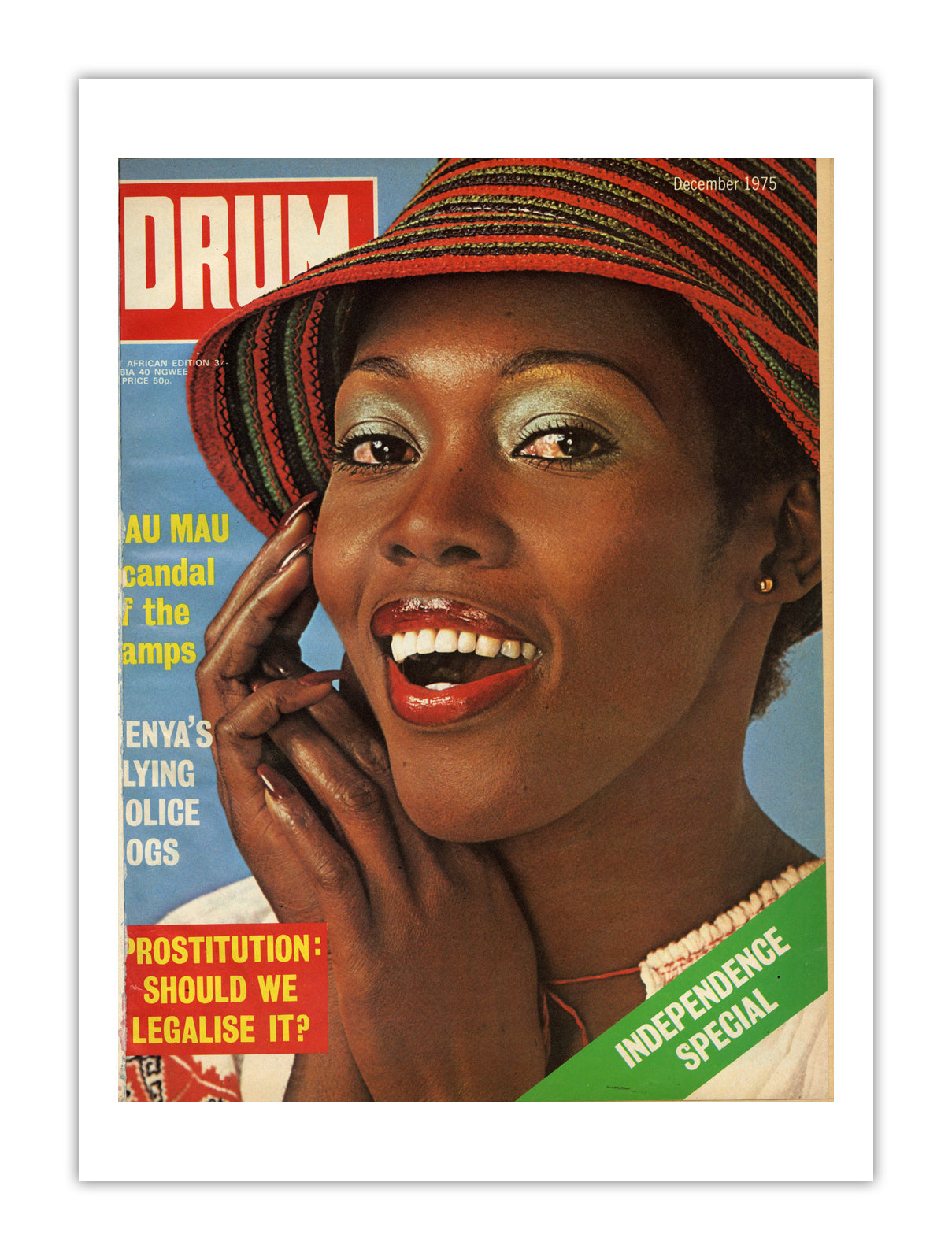 East Africa Drum Magazine cover, December 1975 – archival poster print