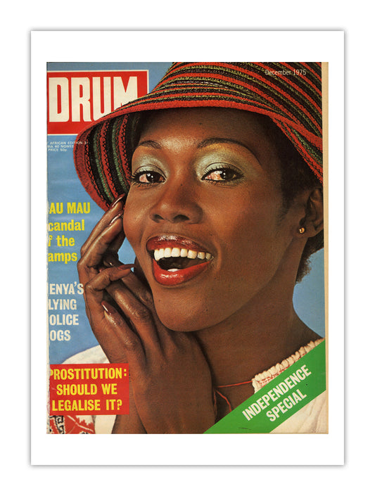 East Africa Drum Magazine cover, December 1975 – archival poster print