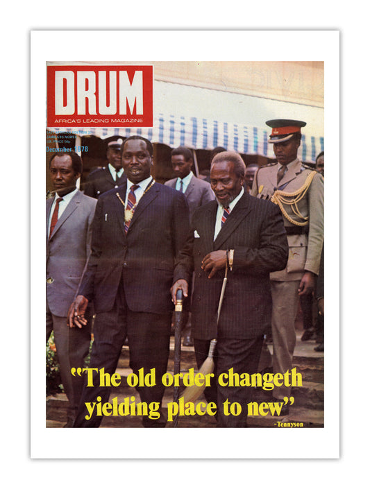 East Africa Drum Magazine cover, December 1978 – archival poster print