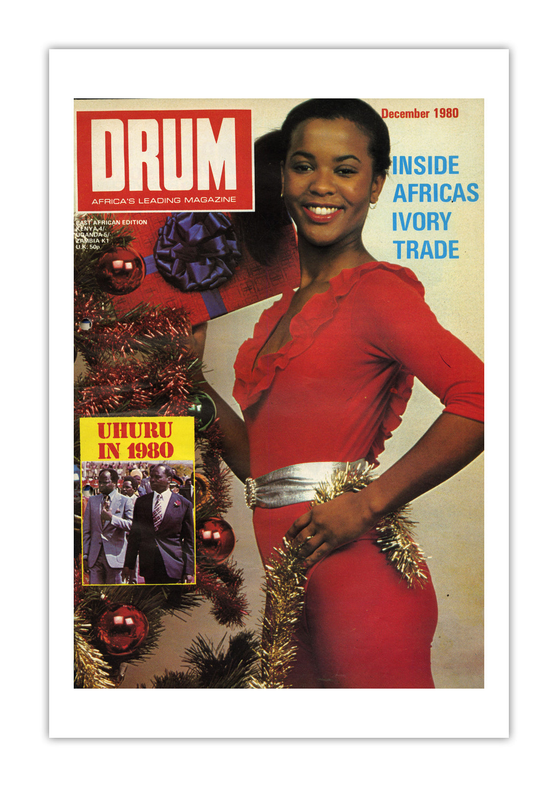 East Africa Drum Magazine cover, December 1980 – archival poster print