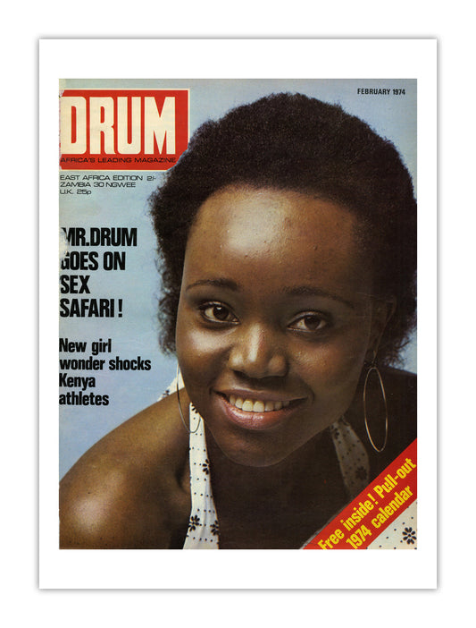 East Africa Drum Magazine cover, February 1974 – archival poster print