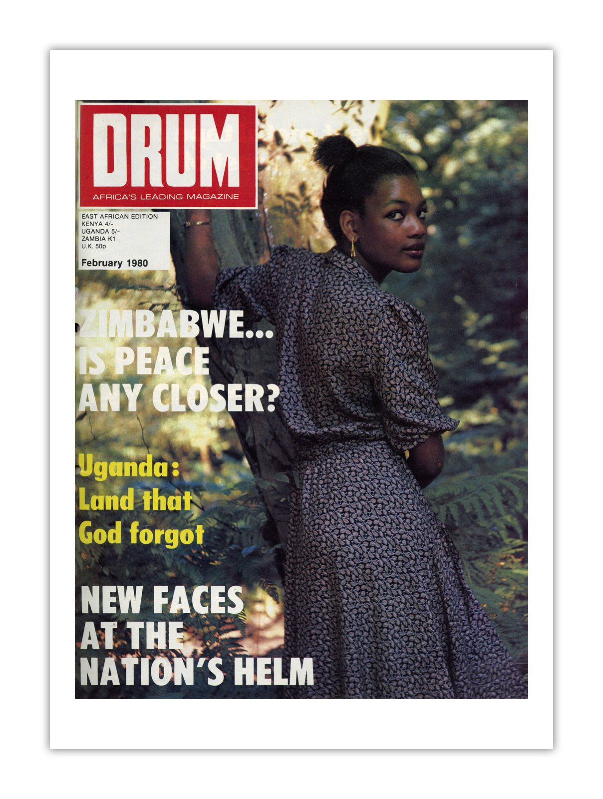 East Africa Drum Magazine cover, February 1980 – archival poster print
