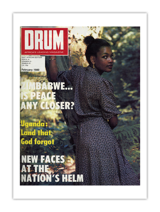 East Africa Drum Magazine cover, February 1980 – archival poster print