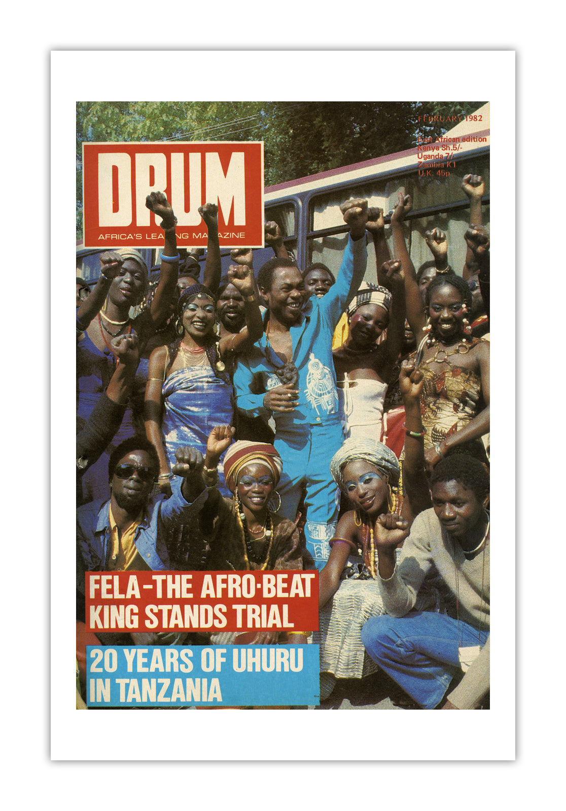 East Africa Drum Magazine cover, February 1982 – archival poster print