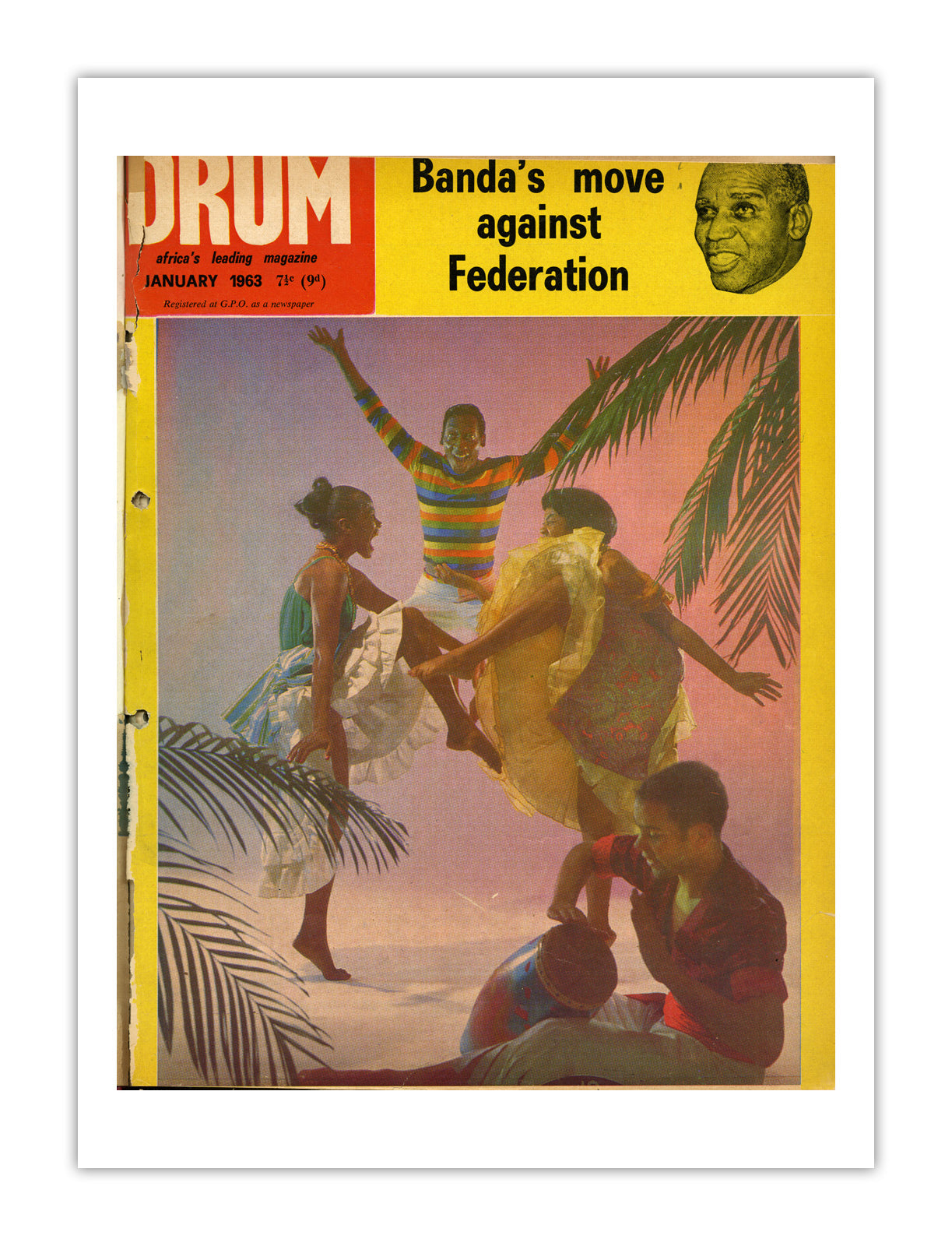 East Africa Drum Magazine cover, January 1963 – archival poster print