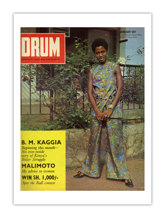 East Africa Drum Magazine cover, January 1971 – archival poster print