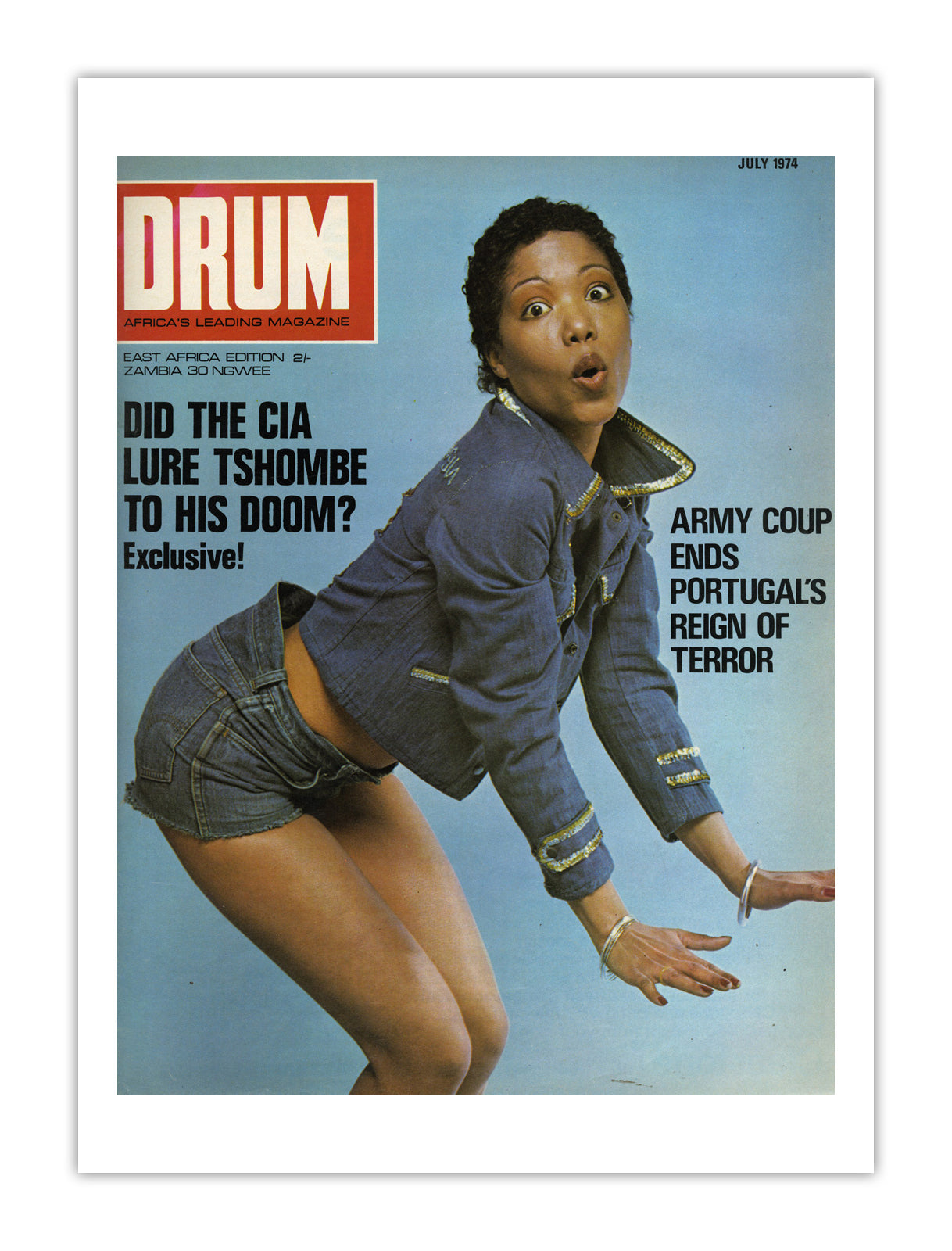 East Africa Drum Magazine cover, July 1974 – archival poster print