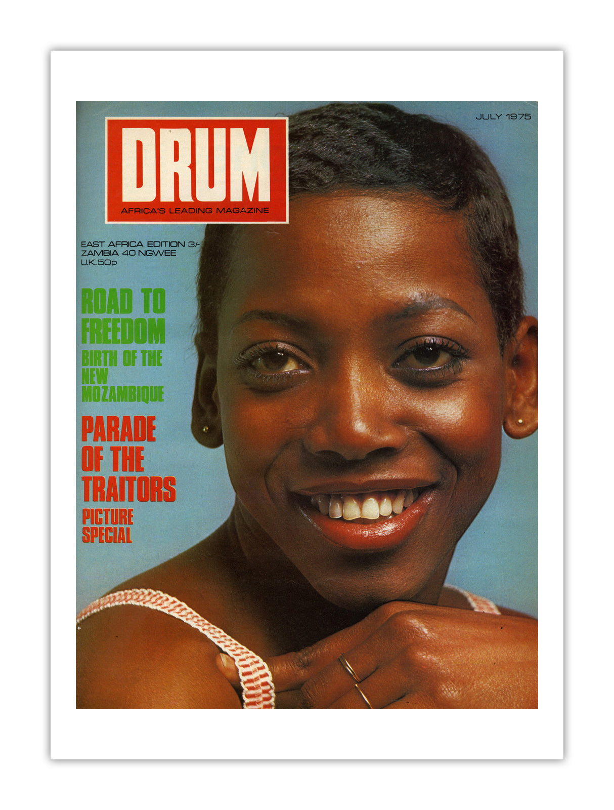 East Africa Drum Magazine cover, July 1975 – archival poster print