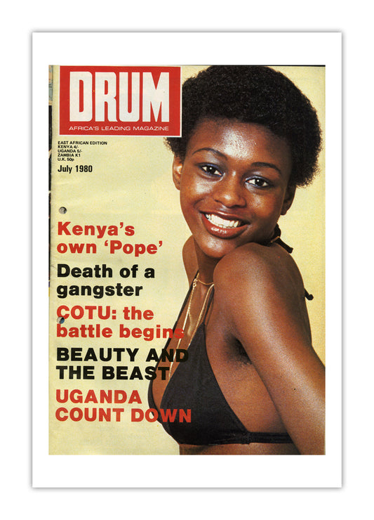 East Africa Drum Magazine cover, July 1980 – archival poster print
