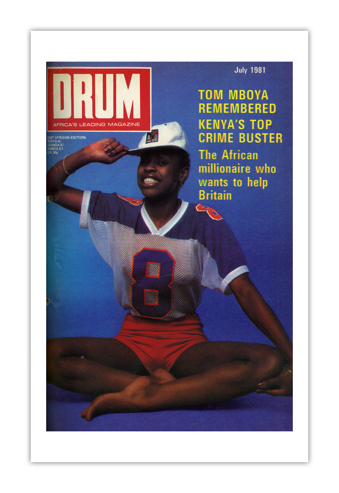 East Africa Drum Magazine cover, July 1981 – archival poster print