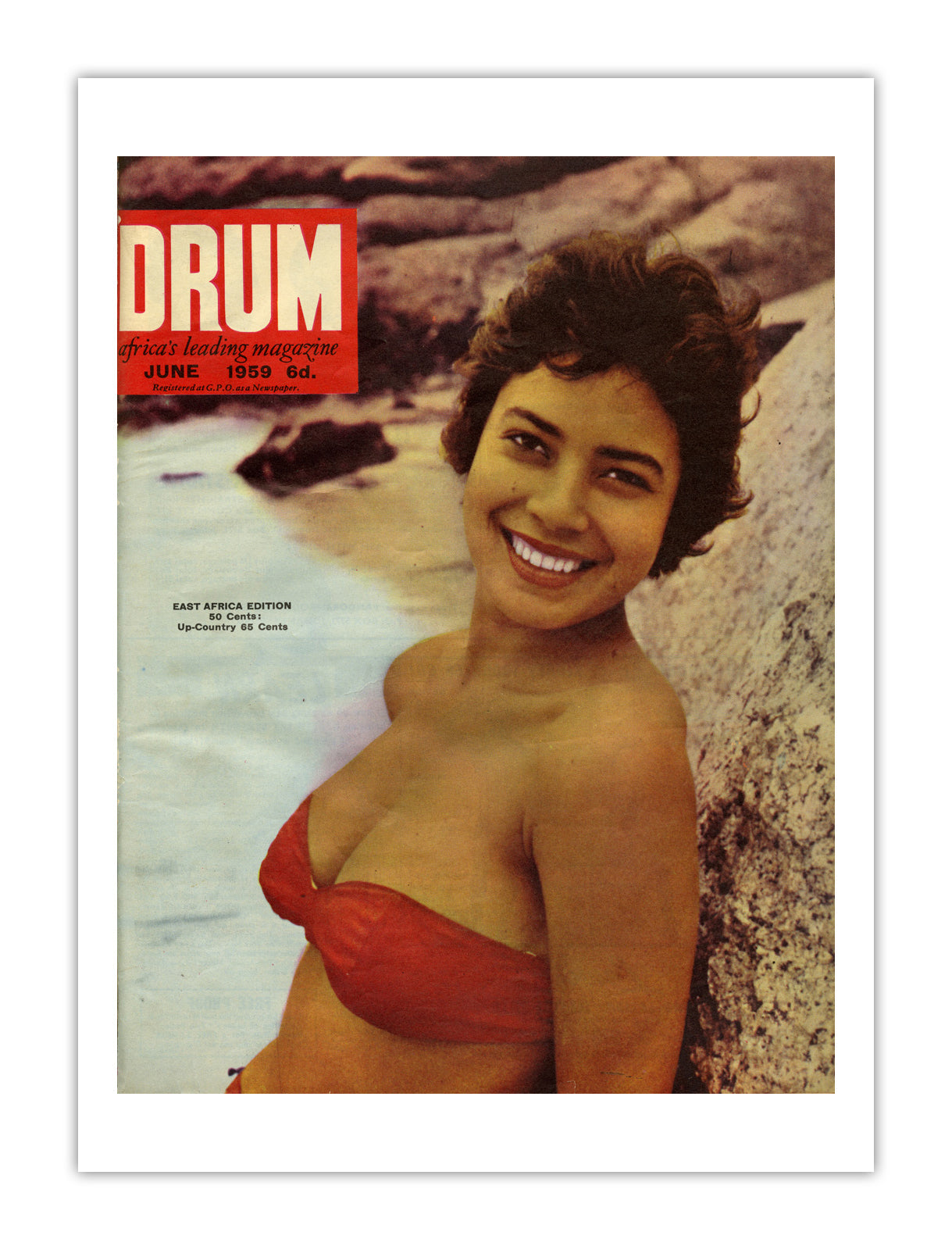 East Africa Drum Magazine cover, June 1959 – archival poster print