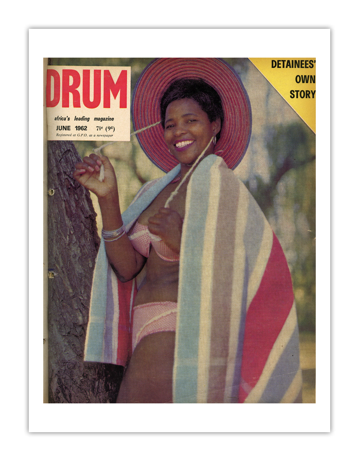 East Africa Drum Magazine cover, June 1962 – archival poster print