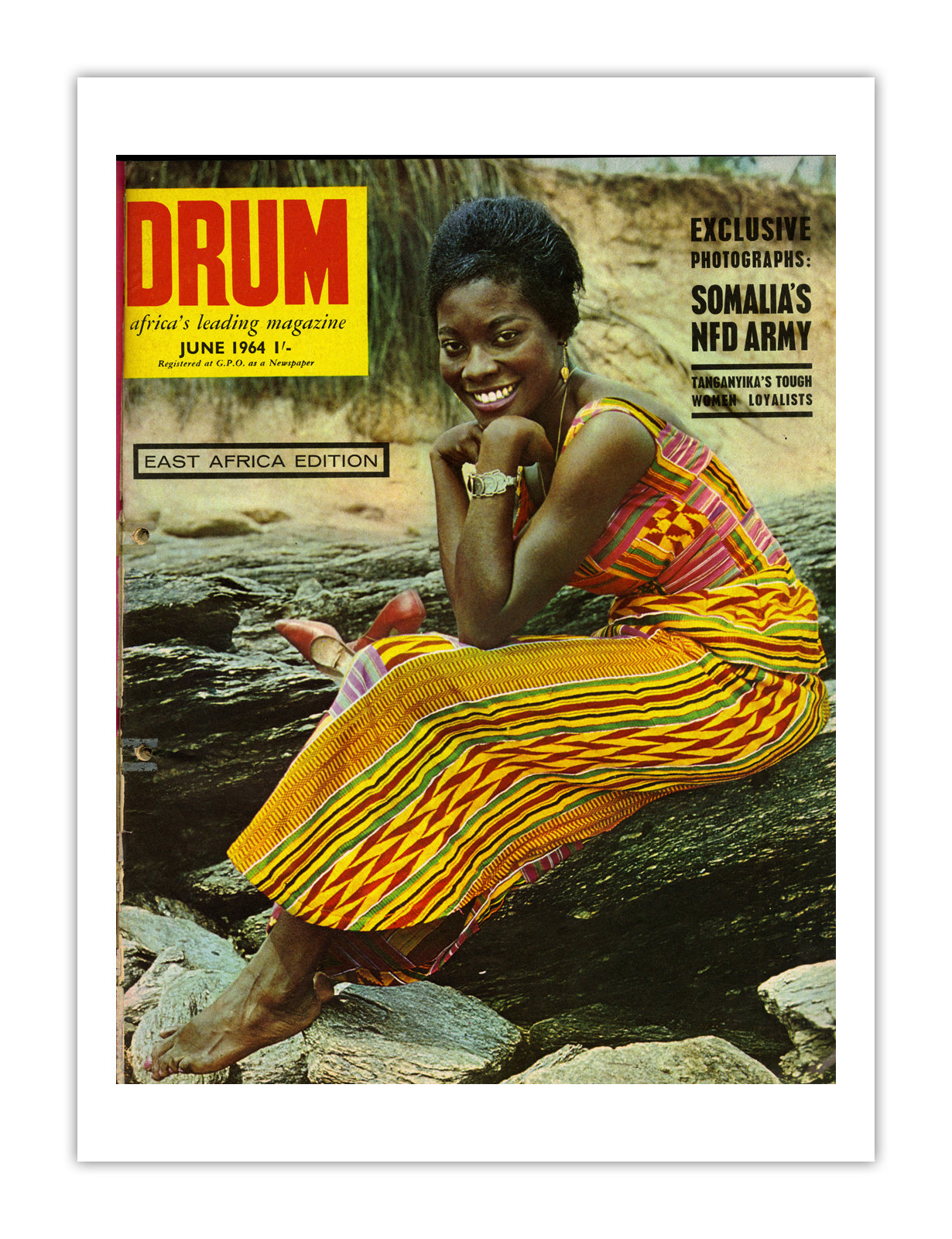 East Africa Drum Magazine cover, June 1964 – archival poster print