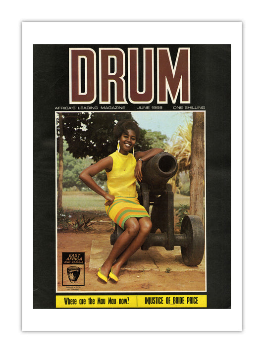 East Africa Drum Magazine cover, June 1968 – archival poster print