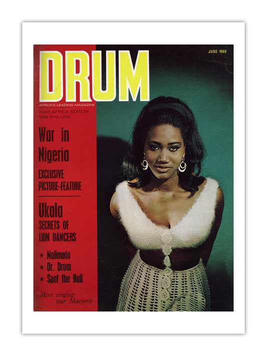 East Africa Drum Magazine cover, June 1969 – archival poster print