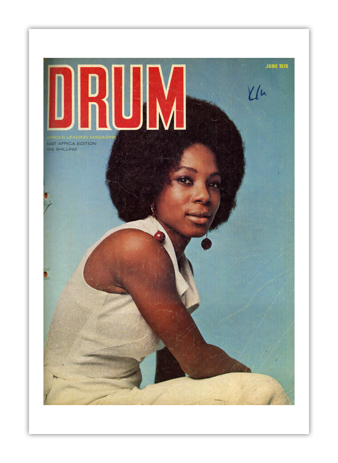 East Africa Drum Magazine cover, June 1970 – archival poster print