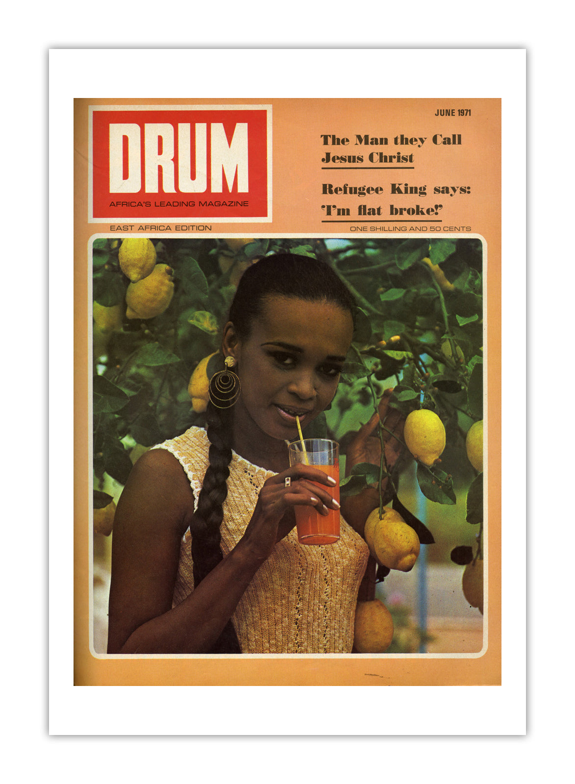 East Africa Drum Magazine cover, June 1971 – archival poster print