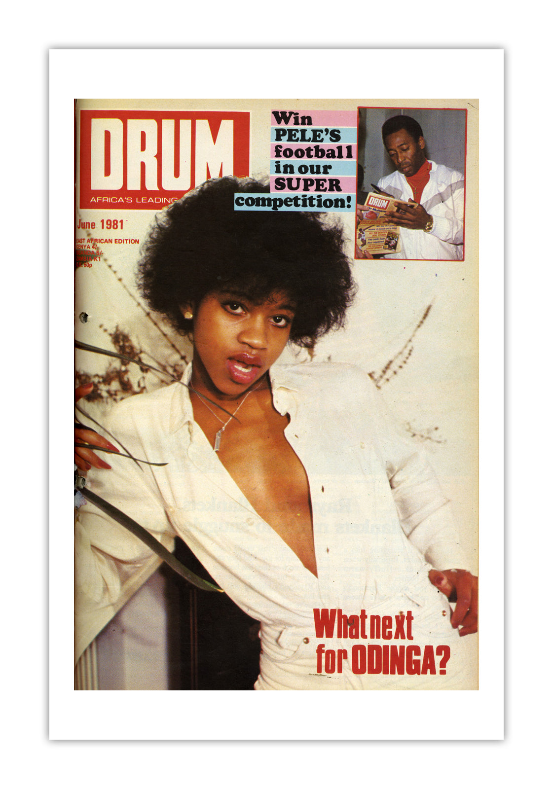 East Africa Drum Magazine cover, June 1981 – archival poster print