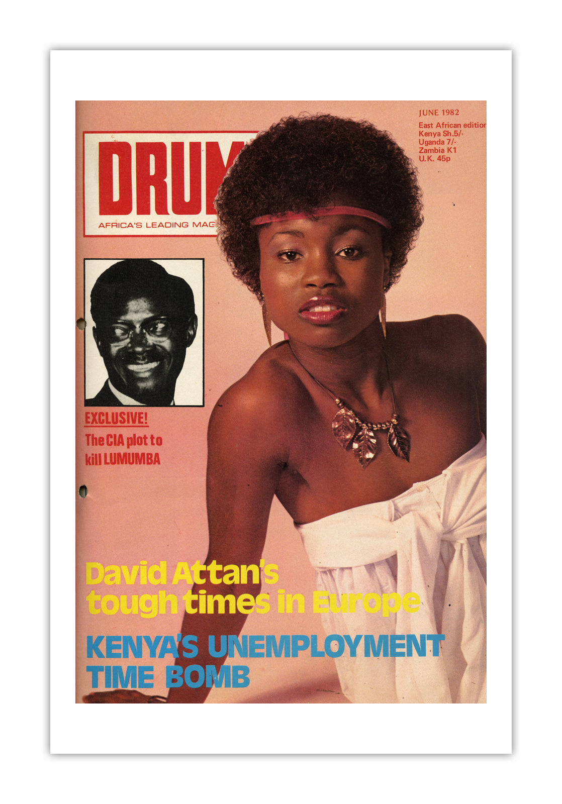 East Africa Drum Magazine cover, June 1982 – archival poster print