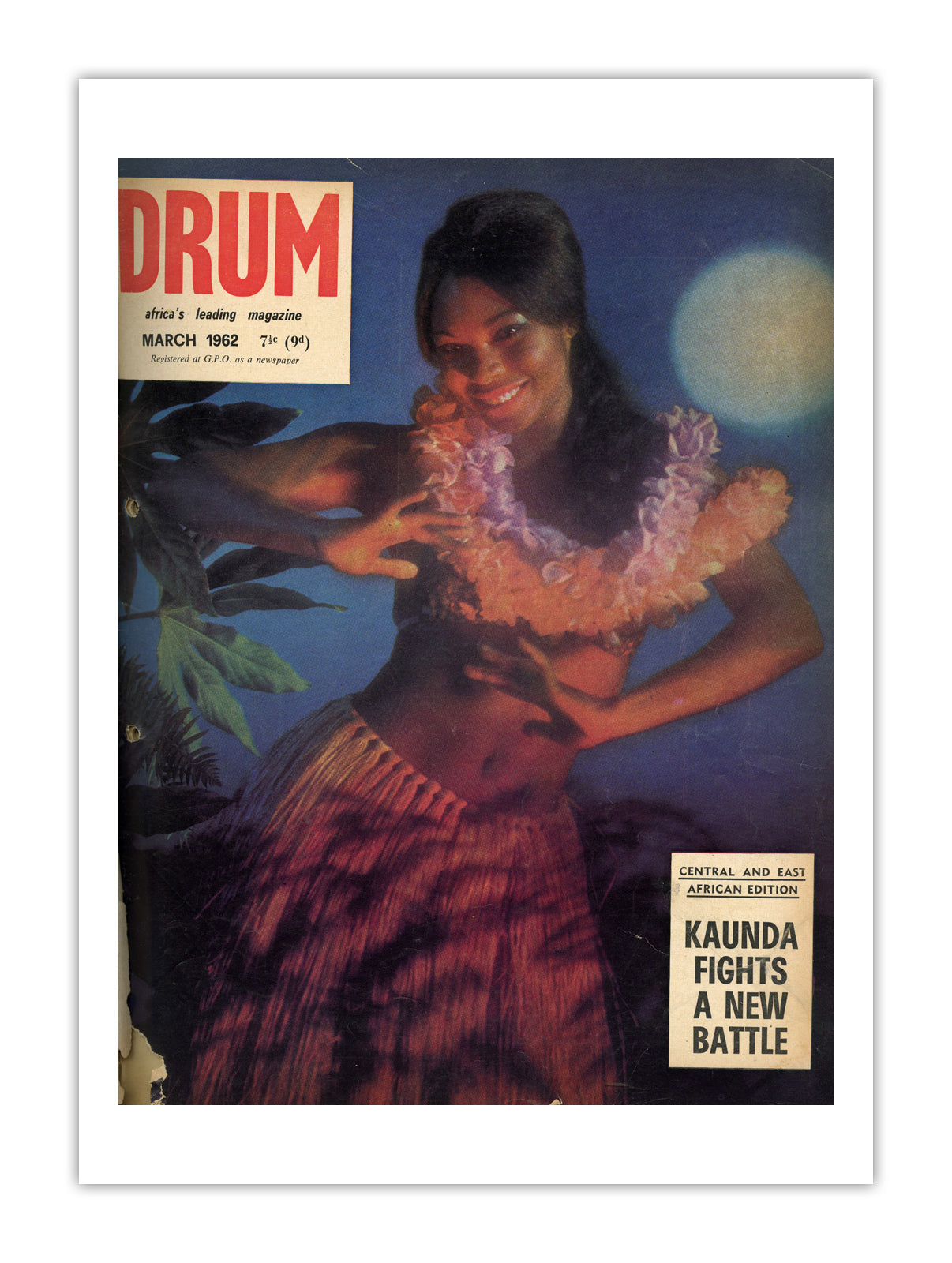 East Africa Drum Magazine cover, March 1962 – archival poster print