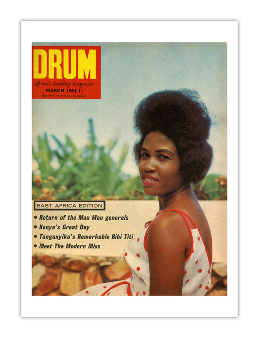 East Africa Drum Magazine cover, March 1964 – archival poster print