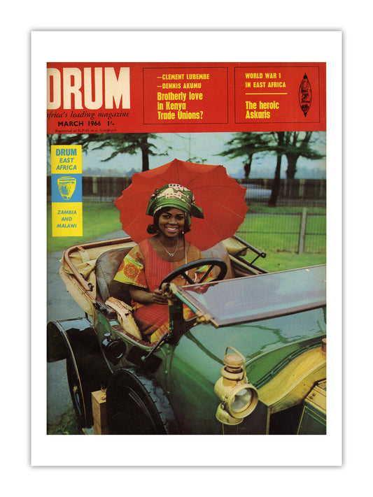 East Africa Drum Magazine cover, March 1966 – archival poster print