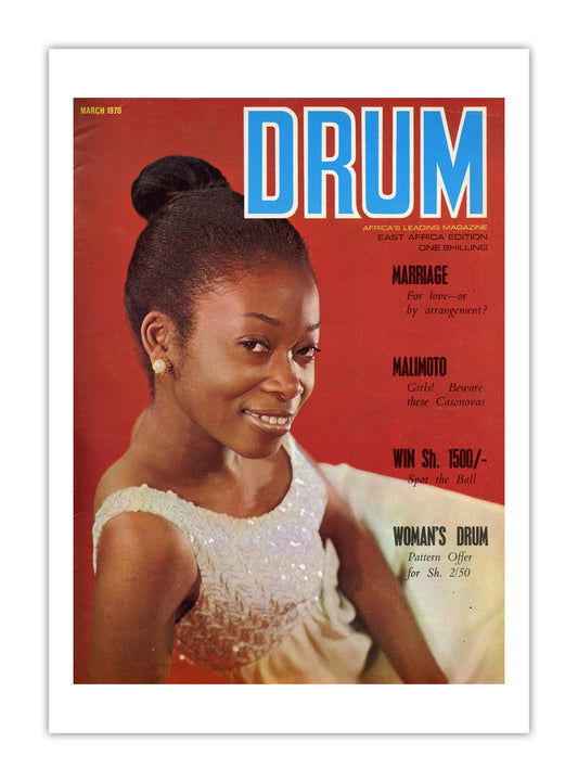 East Africa Drum Magazine cover, March 1970 – archival poster print