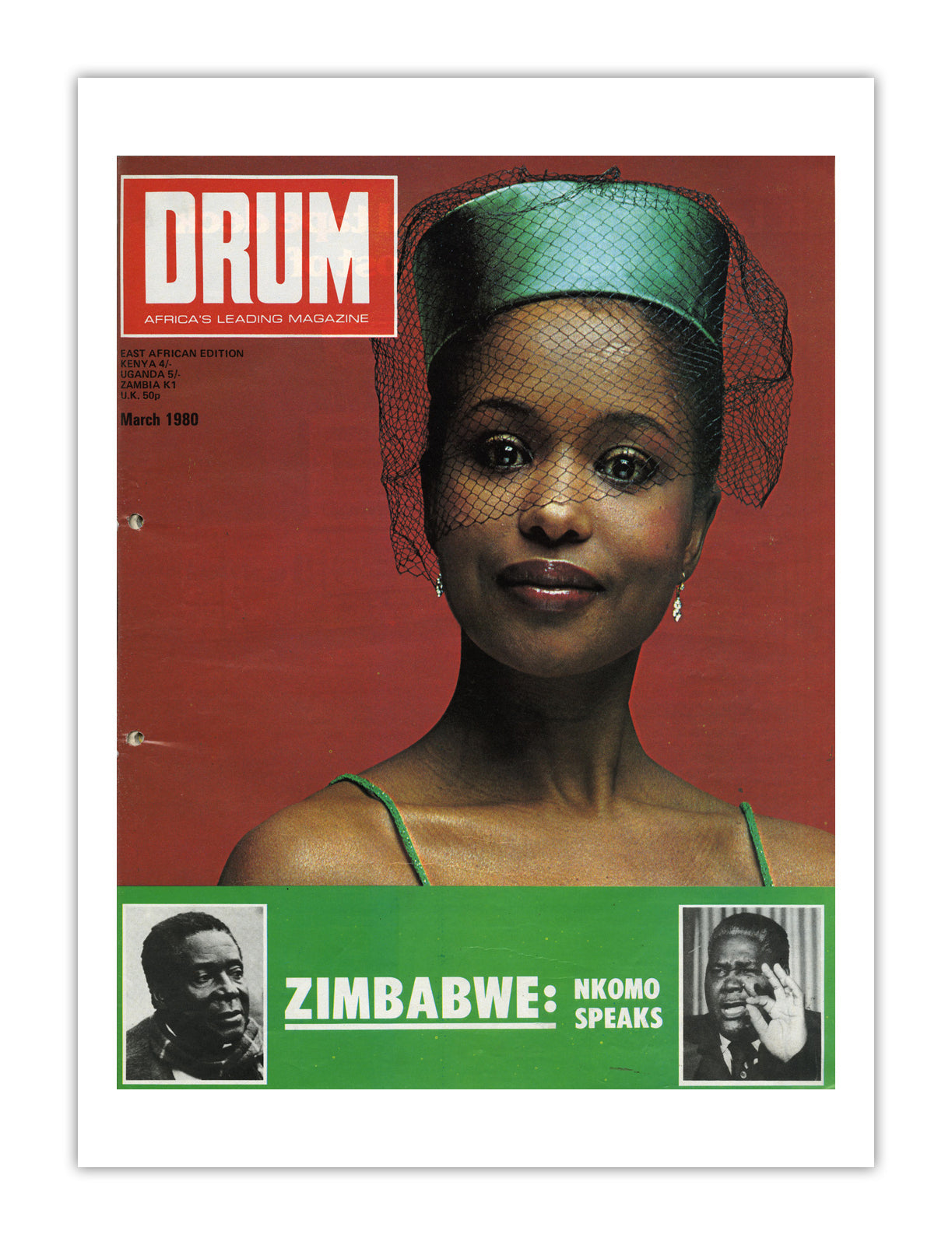 East Africa Drum Magazine cover, March 1980 – archival poster print