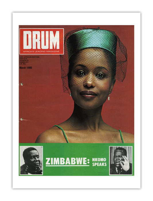 East Africa Drum Magazine cover, March 1980 – archival poster print