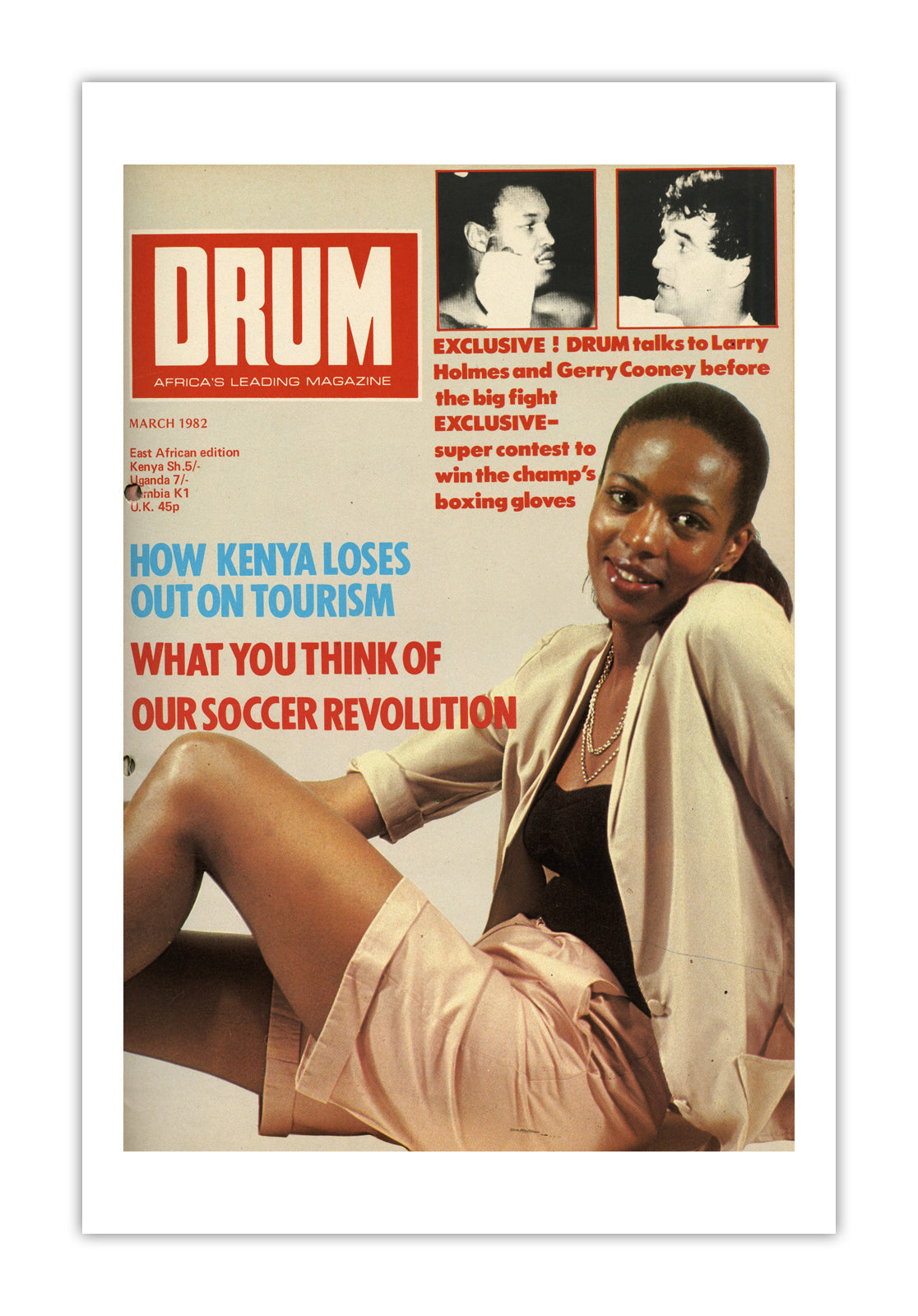 East Africa Drum Magazine cover, March 1982 – archival poster print
