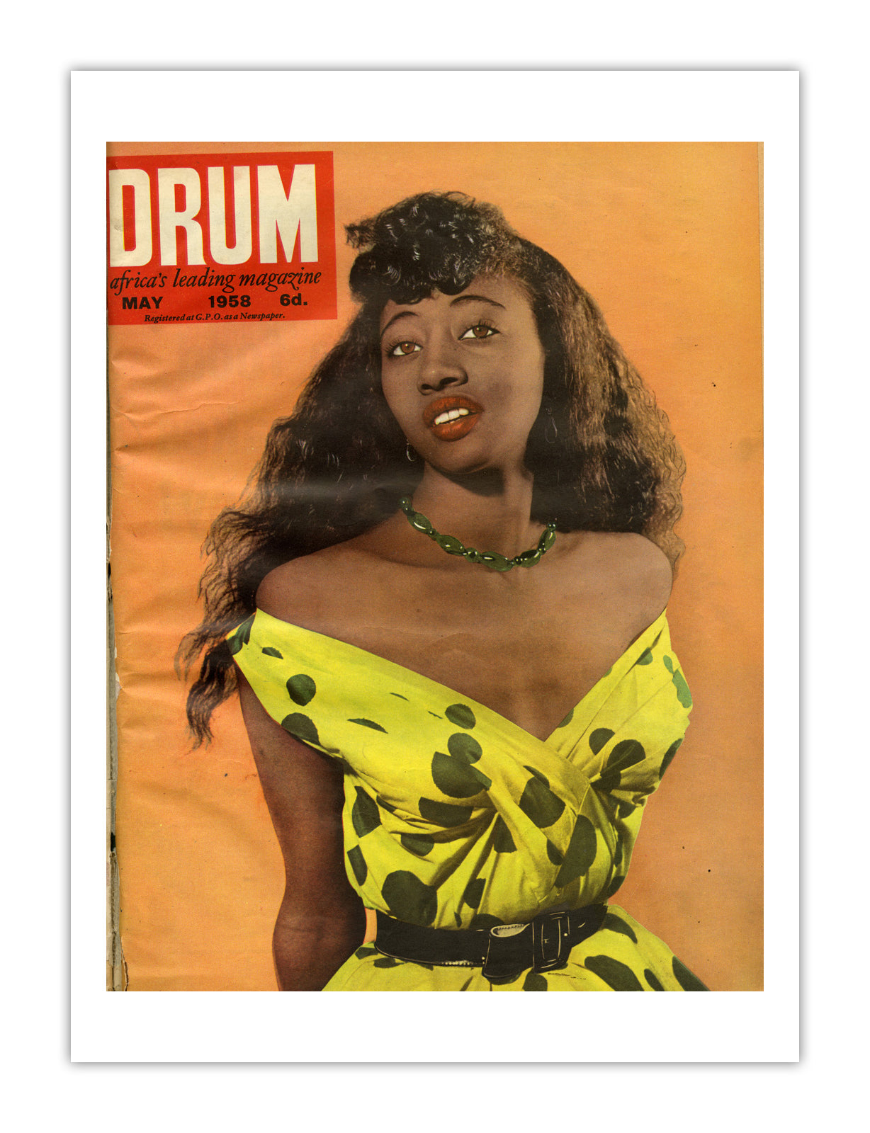 East Africa Drum Magazine cover, May 1958 – archival poster print