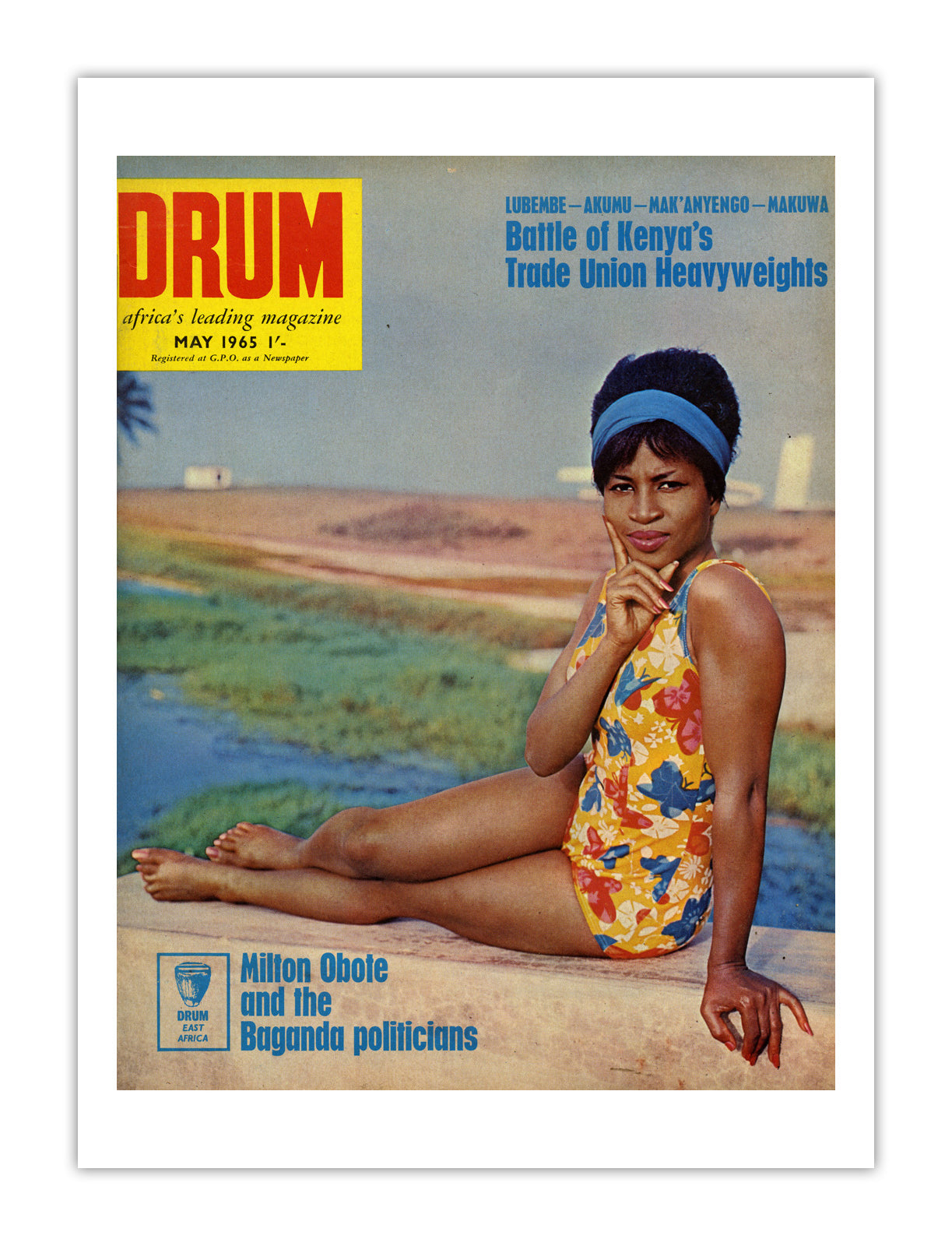 East Africa Drum Magazine cover, May 1965 – archival poster print
