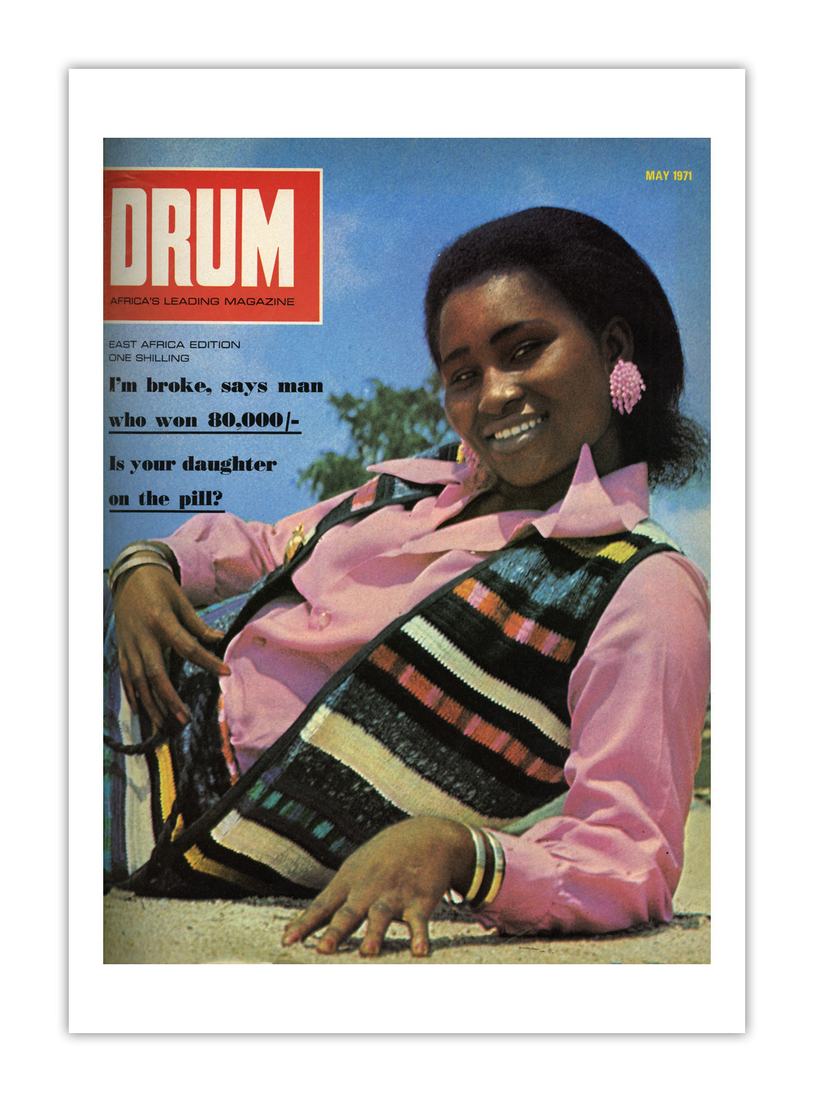 East Africa Drum Magazine cover, May 1971 – archival poster print