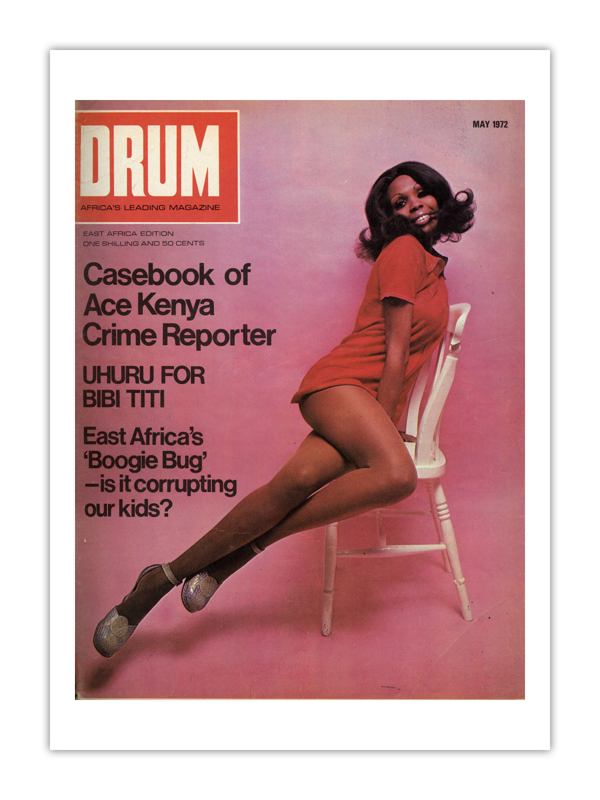 East Africa Drum Magazine cover, May 1972 – archival poster print