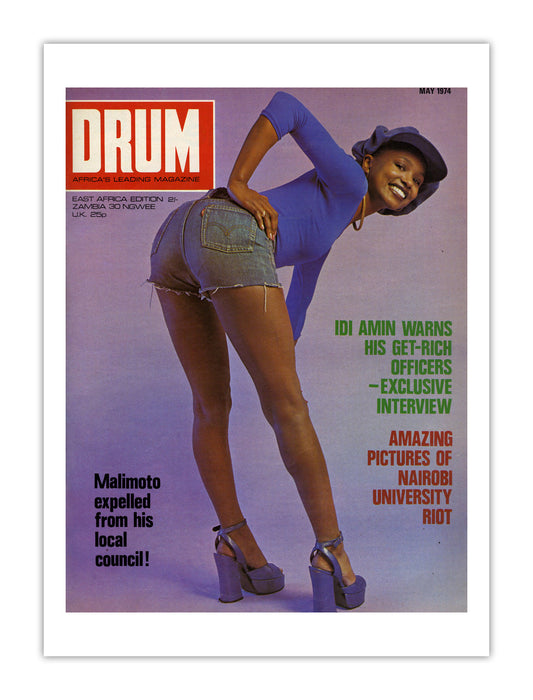 East Africa Drum Magazine cover, May 1974 – archival poster print