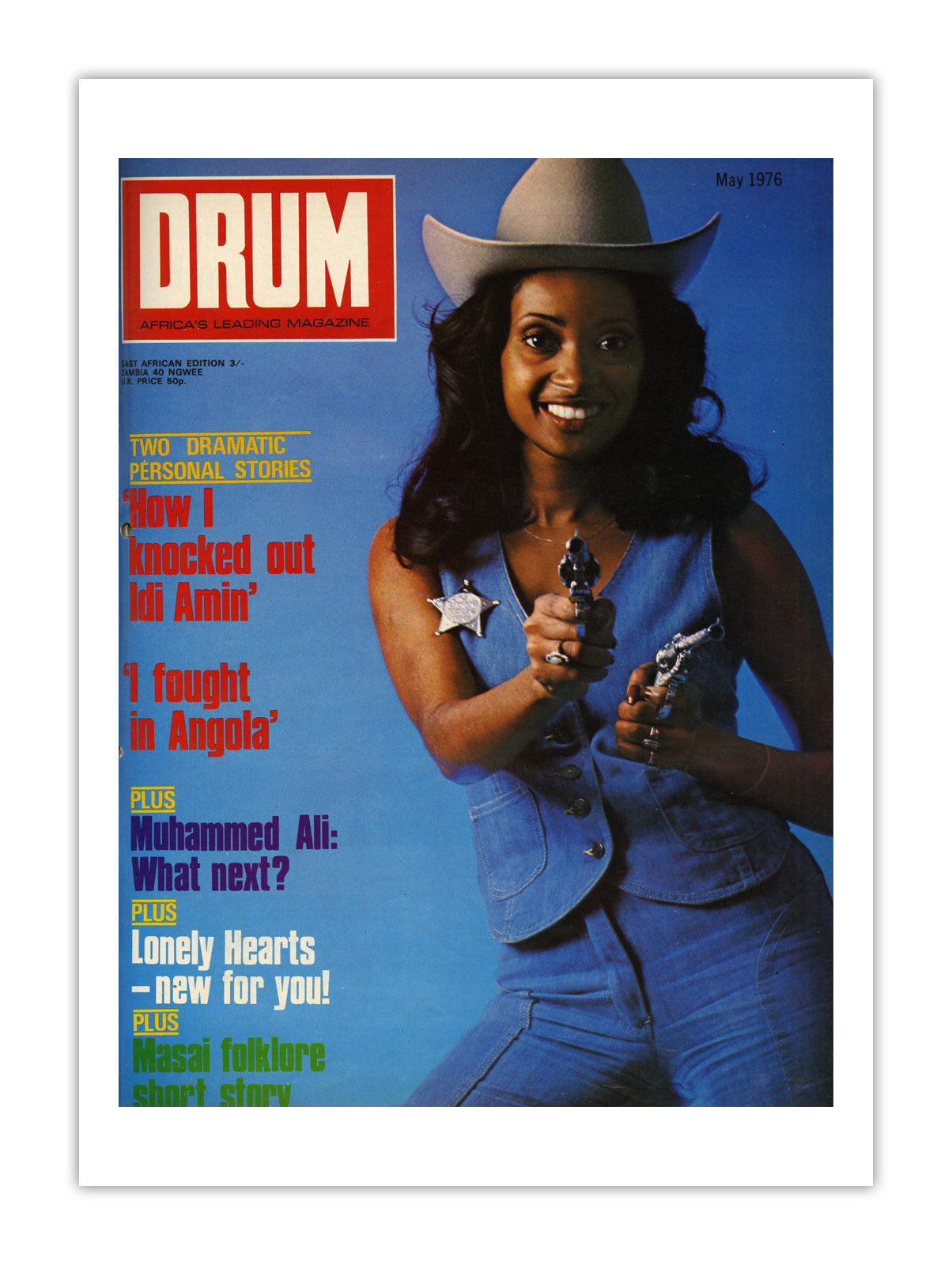 East Africa Drum Magazine cover, May 1976 – archival poster print