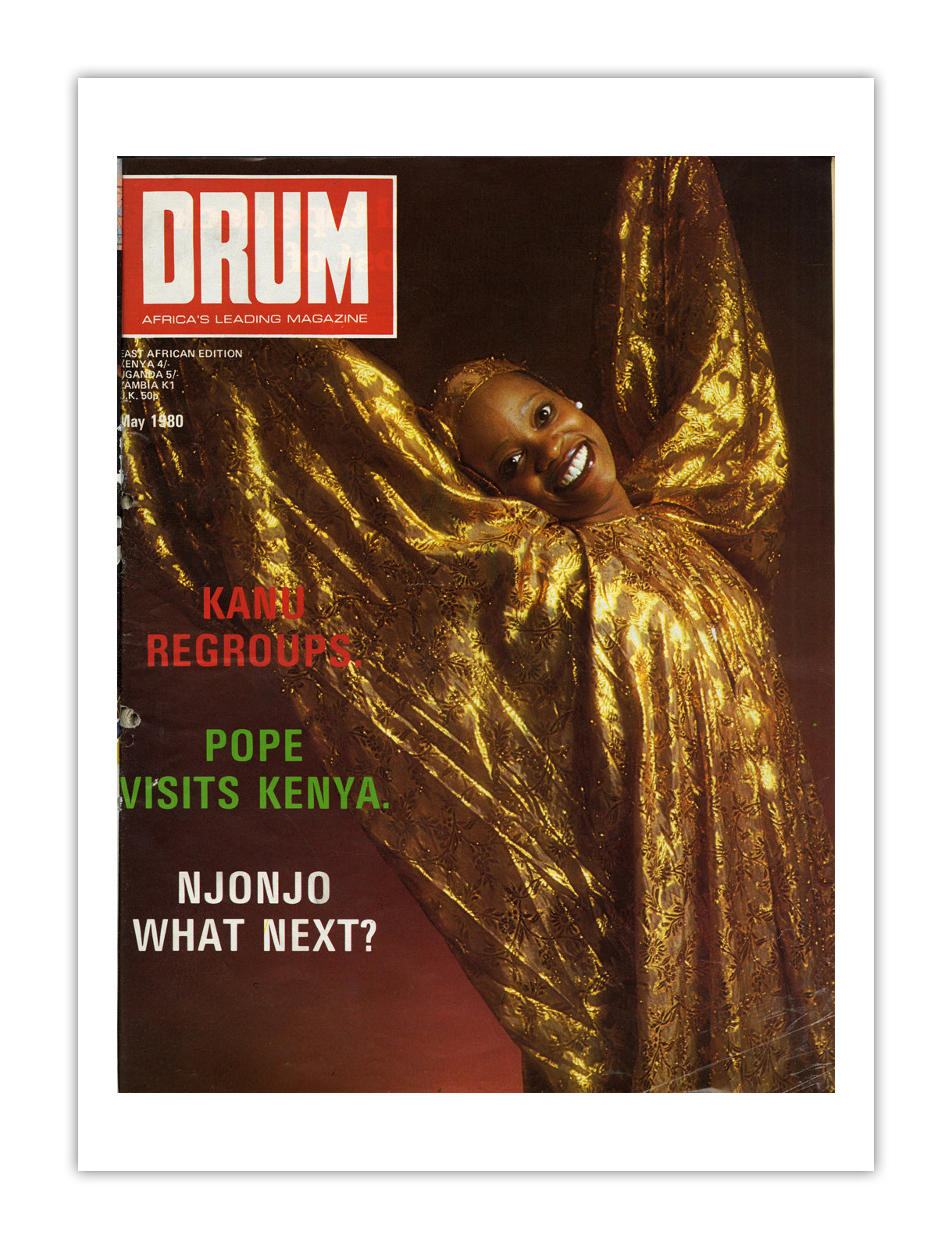 East Africa Drum Magazine cover, May 1980 – archival poster print