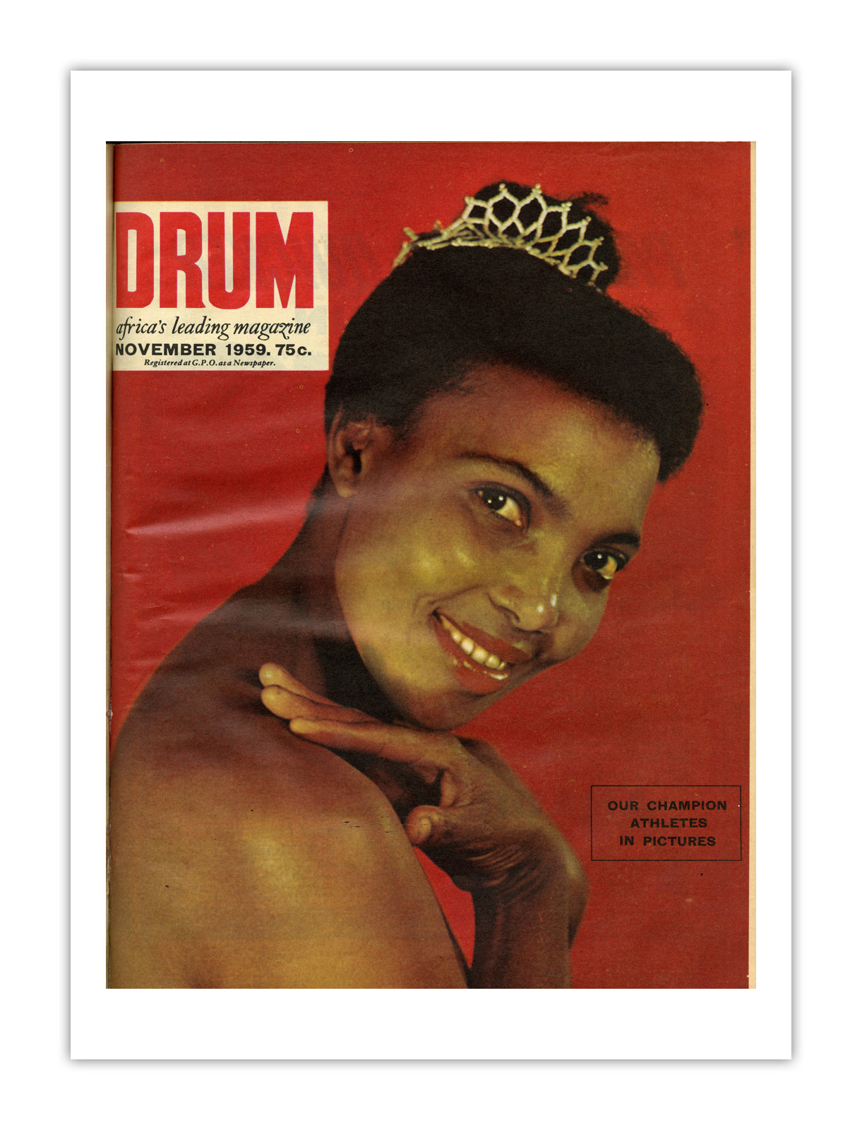 East Africa Drum Magazine cover, November 1959 – archival poster print