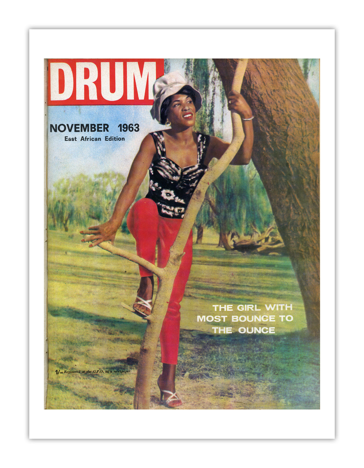 East Africa Drum Magazine cover, November 1963 – archival poster print
