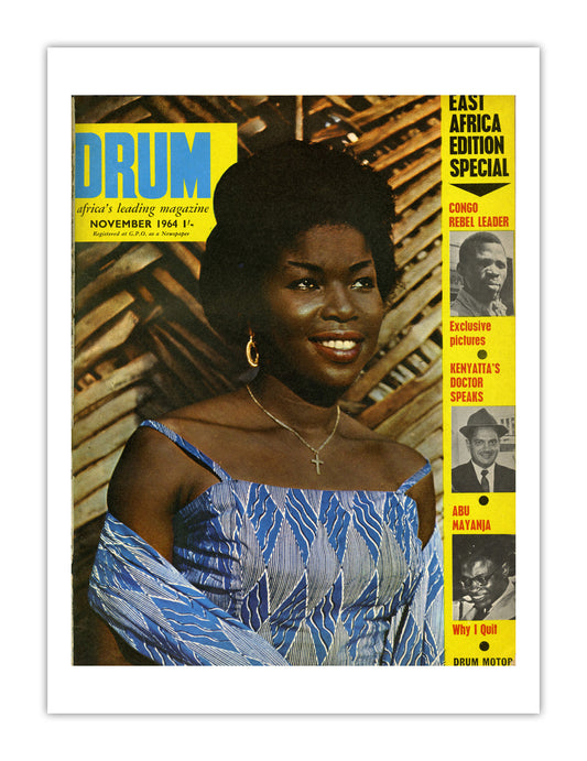 East Africa Drum Magazine cover, November 1964 – archival poster print
