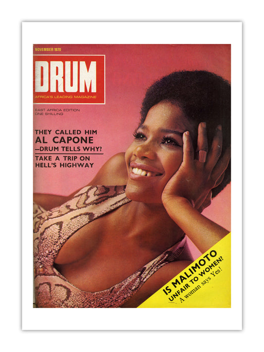 East Africa Drum Magazine cover, November 1970 – archival poster print