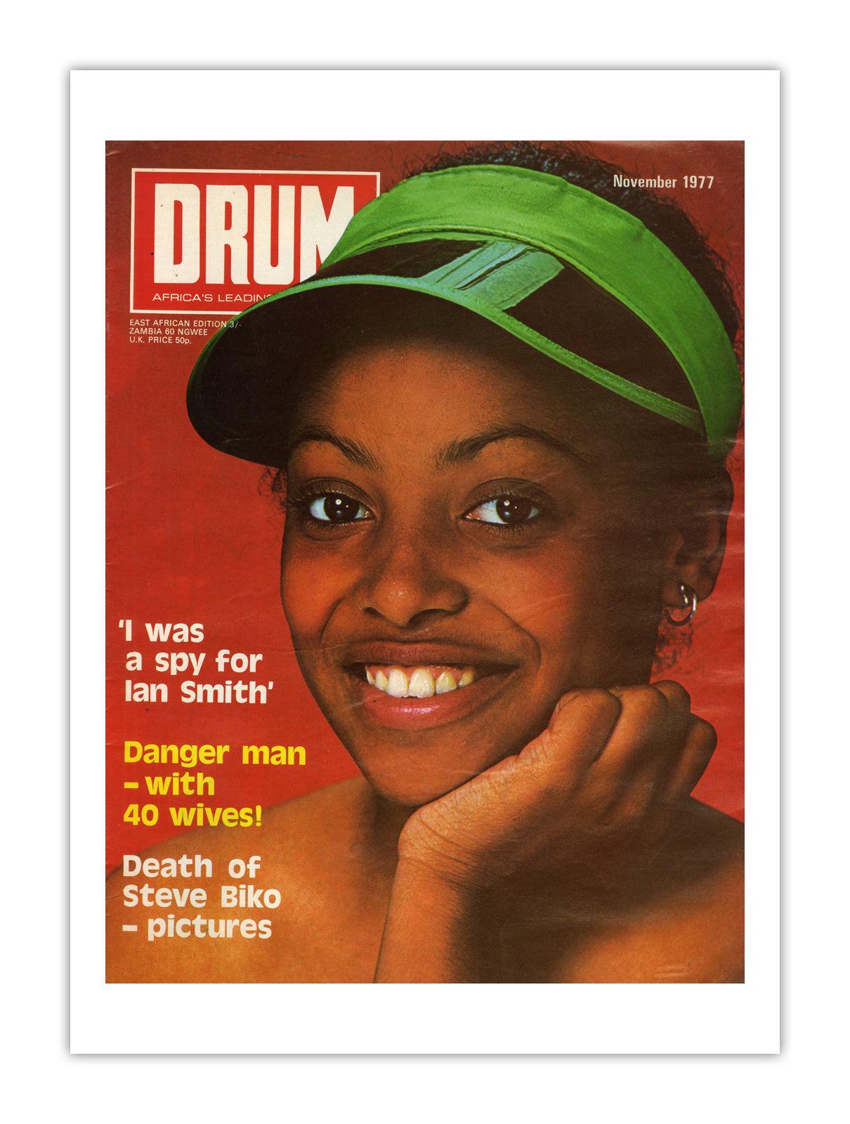 East Africa Drum Magazine cover, November 1977 – archival poster print