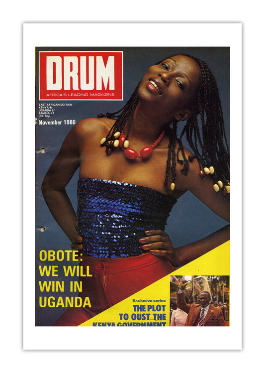 East Africa Drum Magazine cover, November 1980 – archival poster print