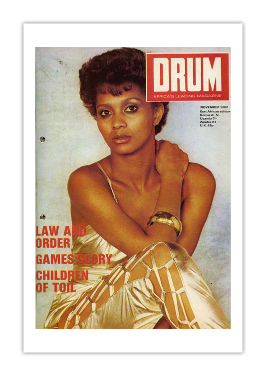 East Africa Drum Magazine cover, November 1982 – archival poster print