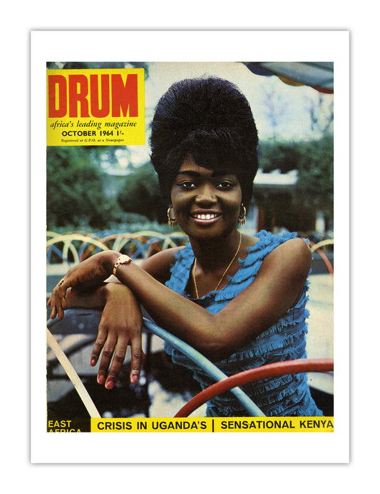 East Africa Drum Magazine cover, October 1964 – archival poster print