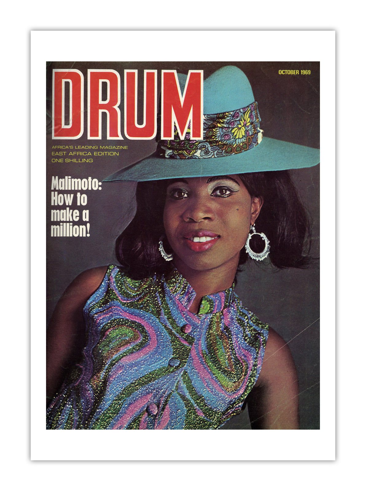 East Africa Drum Magazine cover, October 1969 – archival poster print